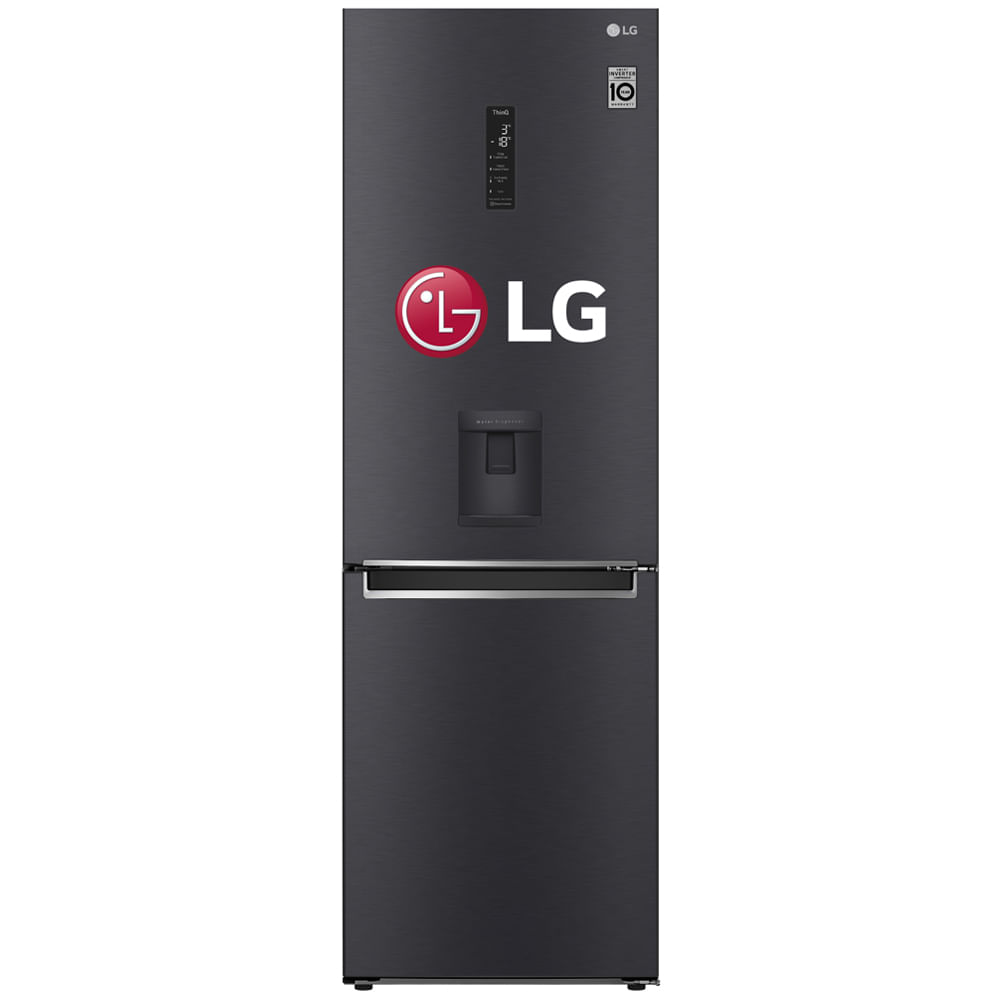 Refrigeradora LG 336L No Frost GB37WGT Negro Mate