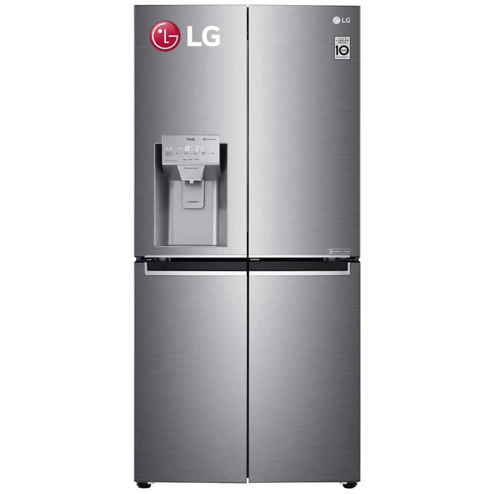 Refrigerador LG 427L No Frost LM57SPN Plateado