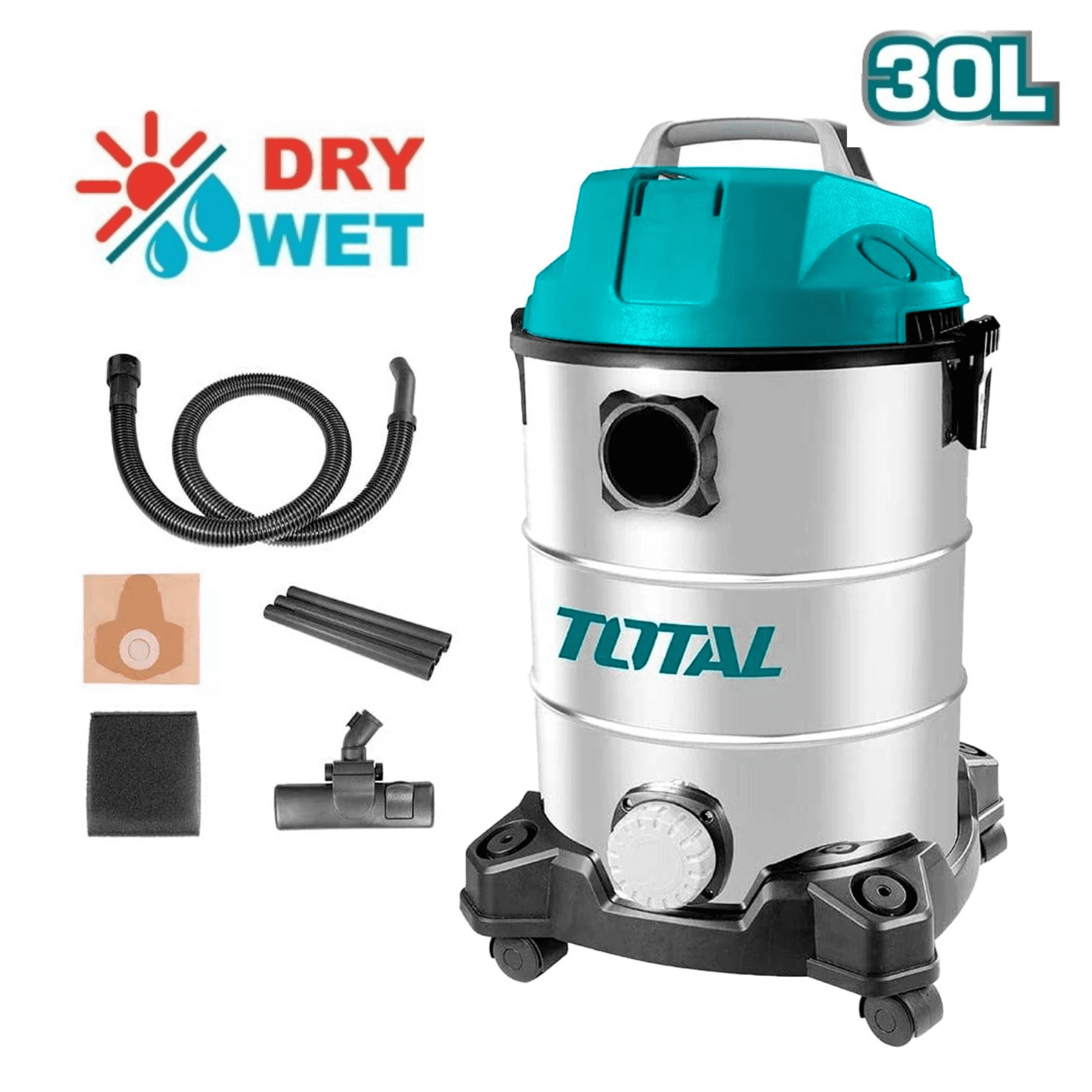 Aspiradora 30 litros 1300w Total TVC13301