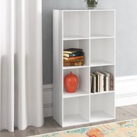 Estante Librero Moderno Ursula Blanco R&R MUEBLES