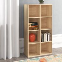 Estante Librero Moderno Ursula Marrón Claro R&R MUEBLES