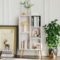 Estante Librero Vintage Velarde Blanco 50 cm R&R MUEBLES