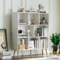 Estante Librero Vintage Velarde Blanco R&R MUEBLES