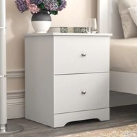 Velador Mesa de Noche Didi Blanco R&R MUEBLES