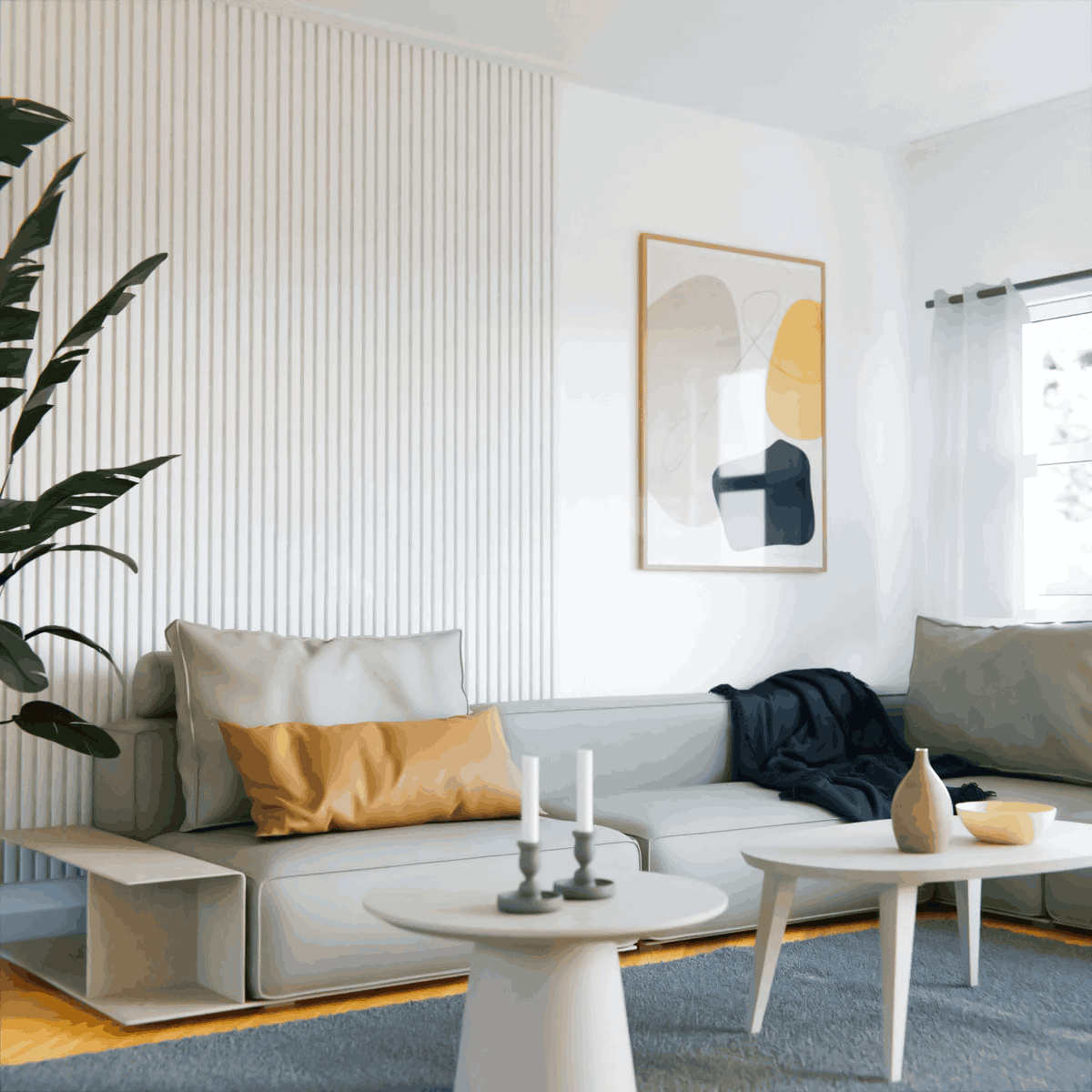 Wall Panel Por Unidad Blanco 280x16cm Decorplas