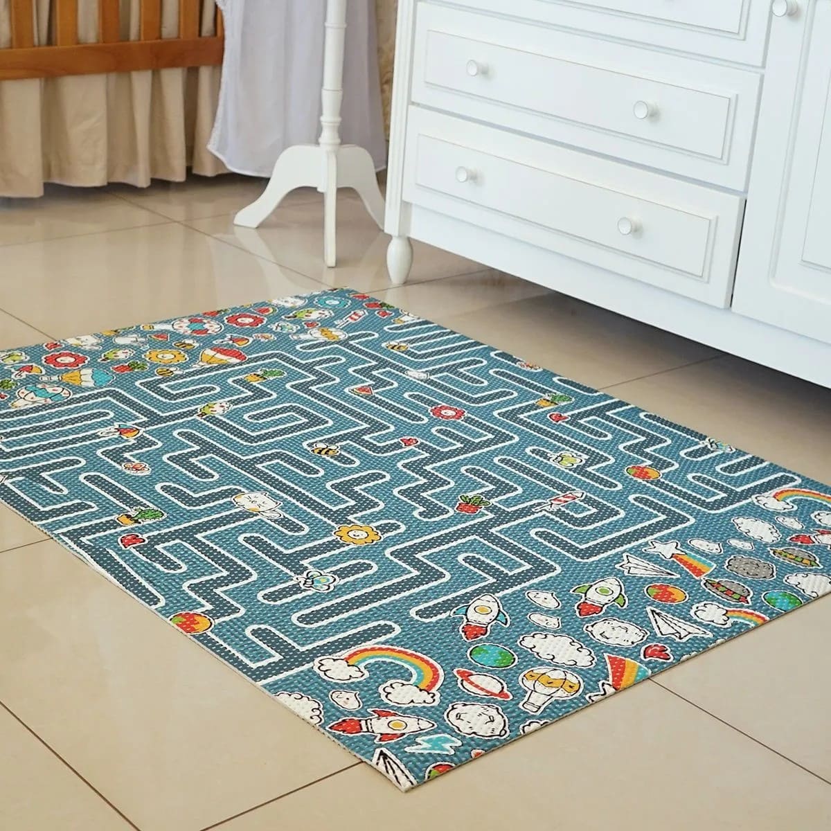 Alfombra infantil Brisa Laberinto de 100cmX130cm Decorplas