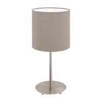 Lámpara de Mesa Eglo Pasteri E27 Gris 60W LED Integrado