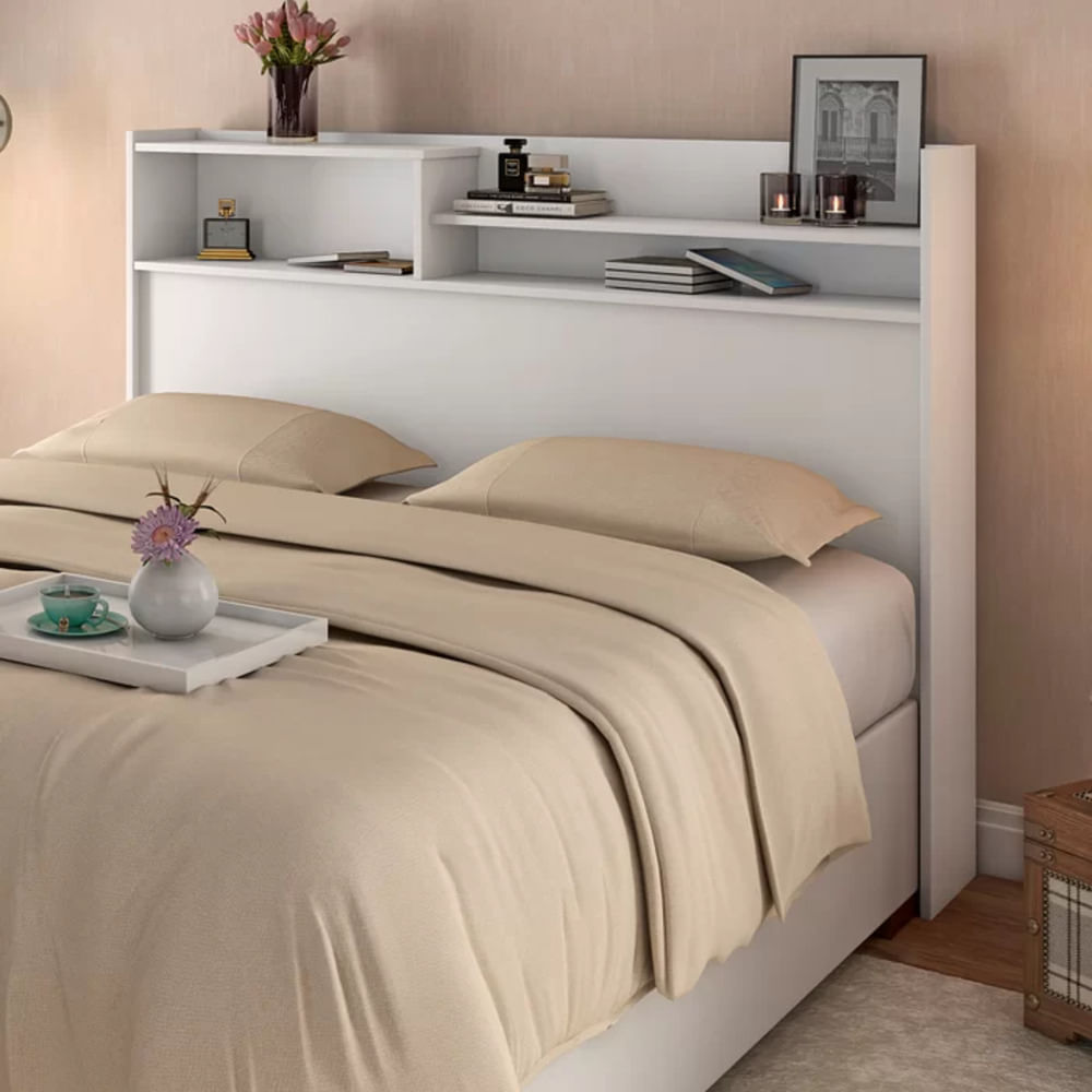 Cabecera Juvenil de Cama Marbel color Blanco TU MESITA 2 plazas