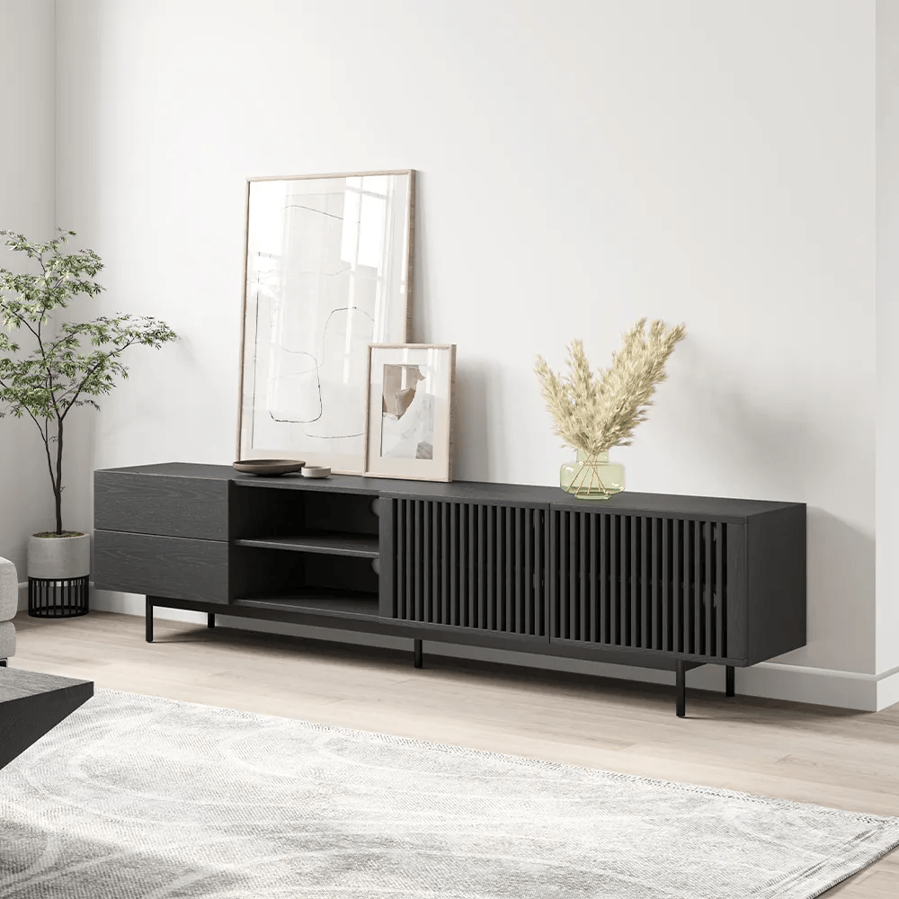Mesa de TV Minimalista Takashi color Negro TU MESITA