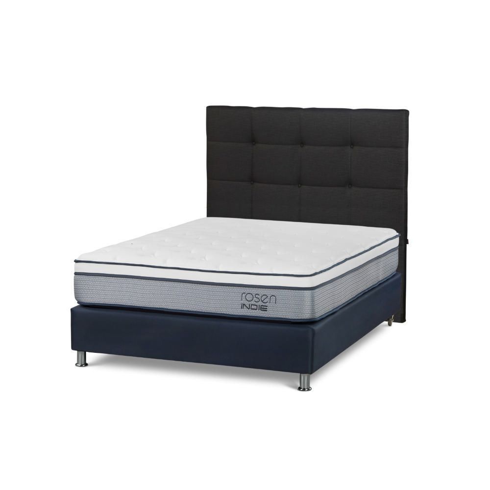 Dormitorio Americano Indie 2 Plazas + Respaldo Issey Grafito