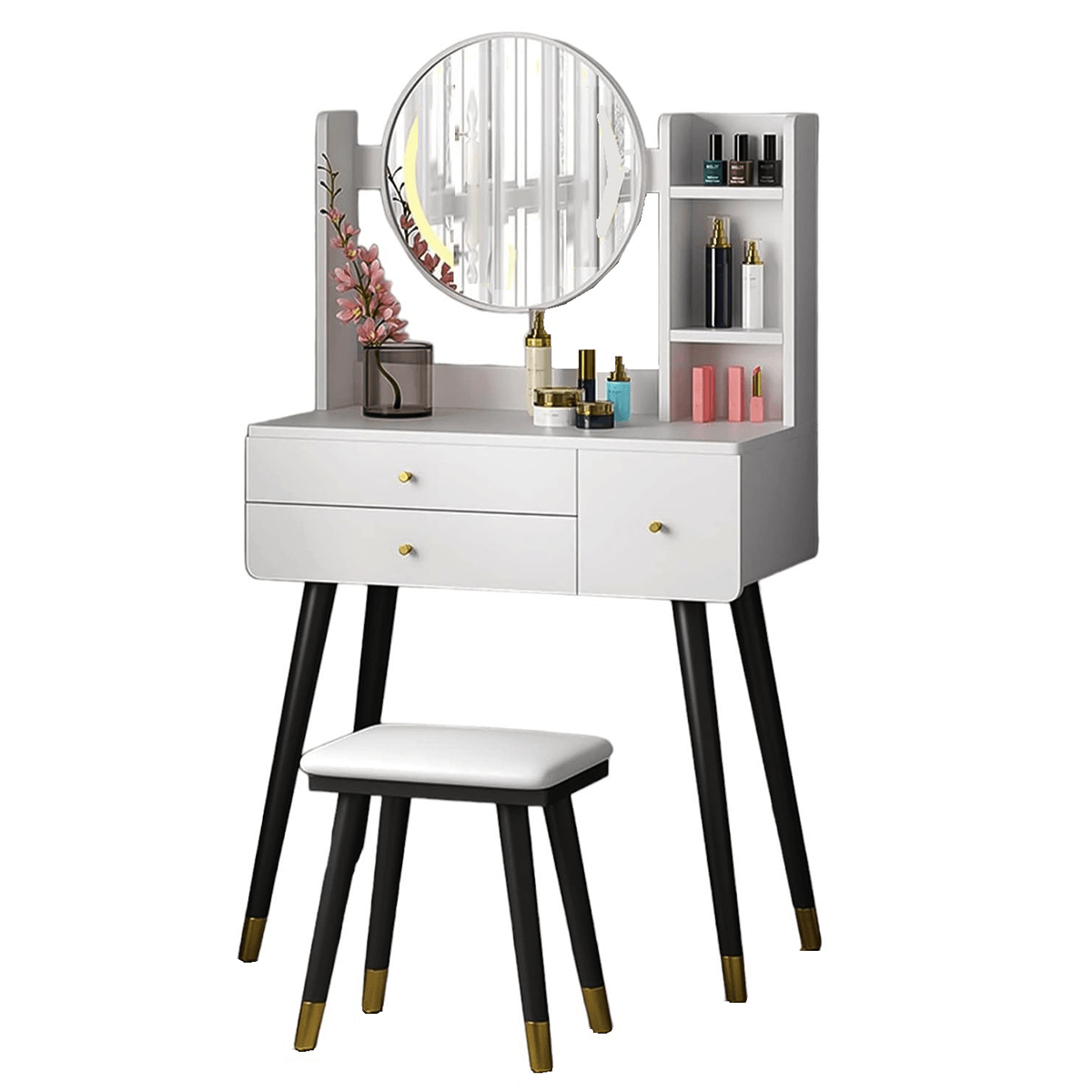 Tocador Moderno con Asiento Oglinda DIBA Muebles