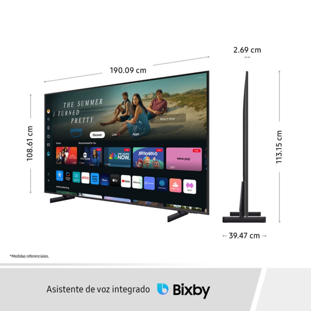 Televisor Samsung 85"" UN85DU8000GXPE Crystal 4K Ultra HD