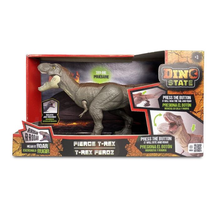 T Rex Dinosaurio Juguete Con Movimiento Figura Dino State T-Rex