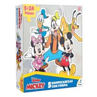Rompecabezas Disney Con 5 Figuras Mickey Mouse