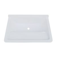 Lavadero de Ropa FM2024 Fibra Vidrio 80x50cm Blanco Future Marble