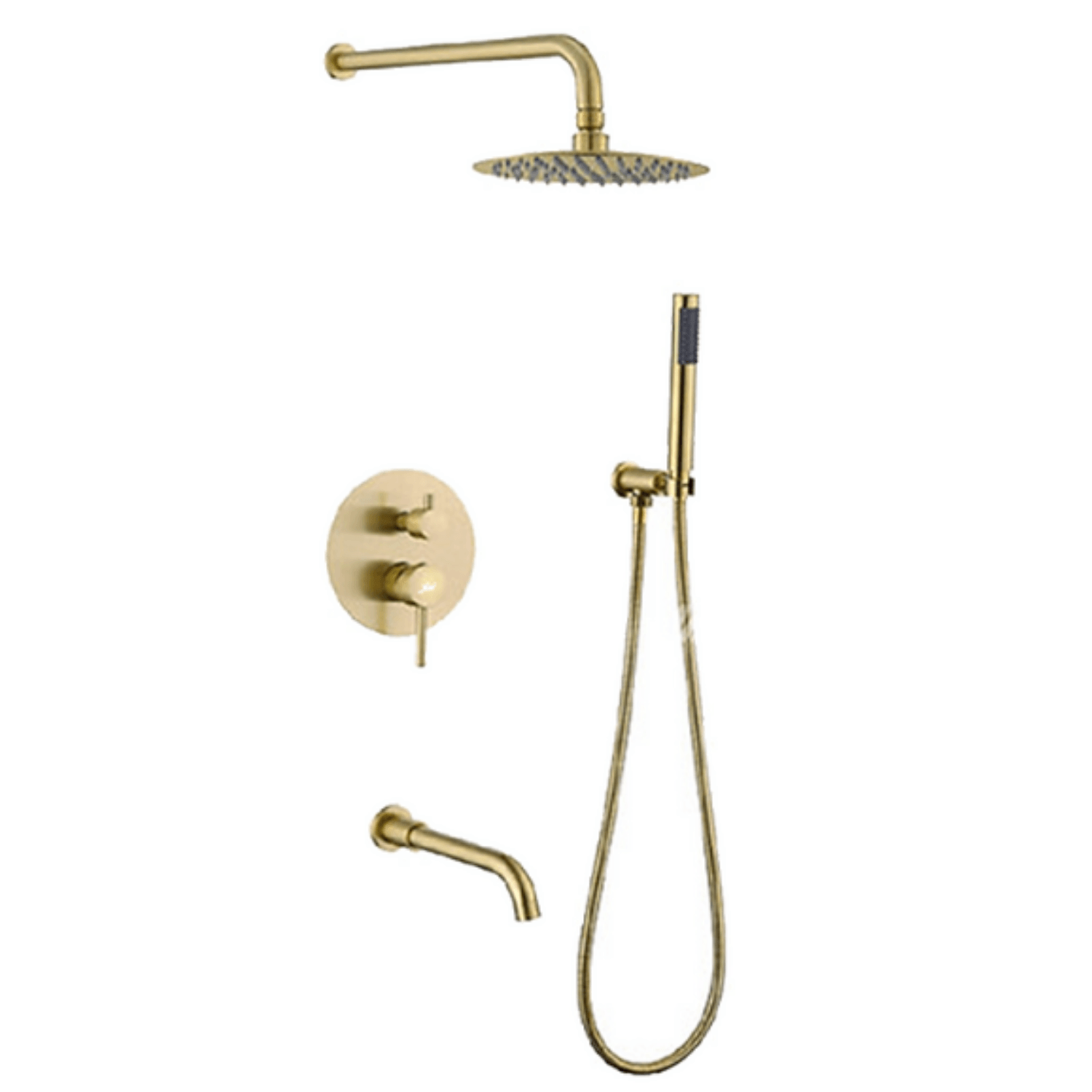LLAVES MAS MEZCLADORA PARA DUCHA DE LUJO DORADO MT304- 010D307