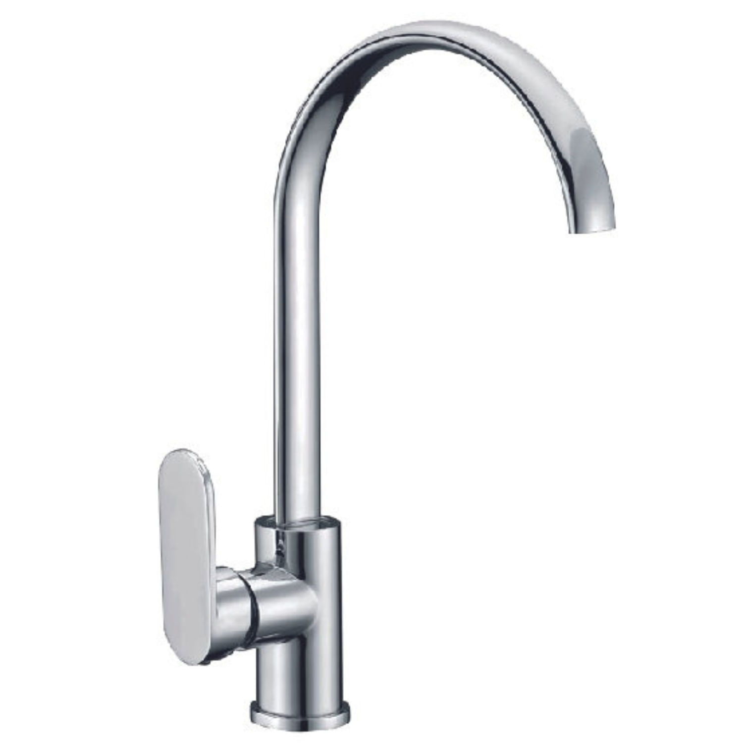 Monocomando de agua fría y caliente para Cocinas 37 CM Bronce Cromado