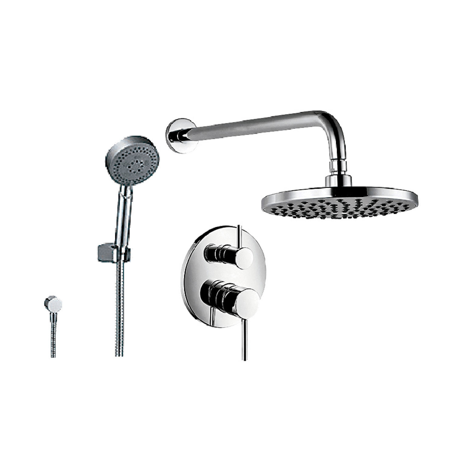 Mezcladora Monocomando para ducha española y teléfono