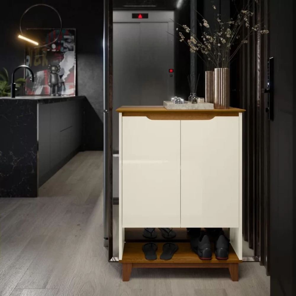 Zapatera Recibidor Ilka color Blanco 2 puertas TU MESITA