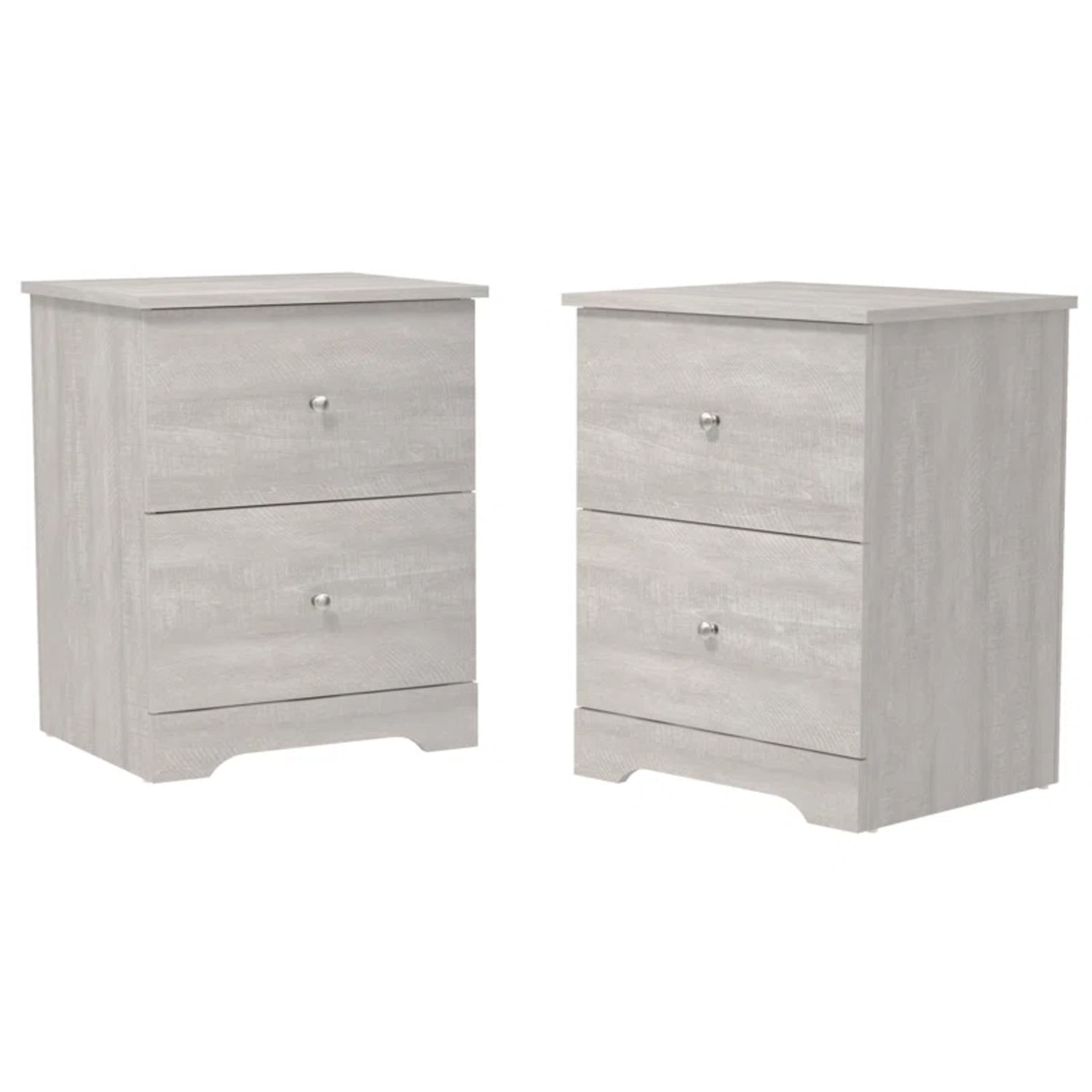 PACK X 2 Veladores Mesa de Noche Didi Gris R&R MUEBLES