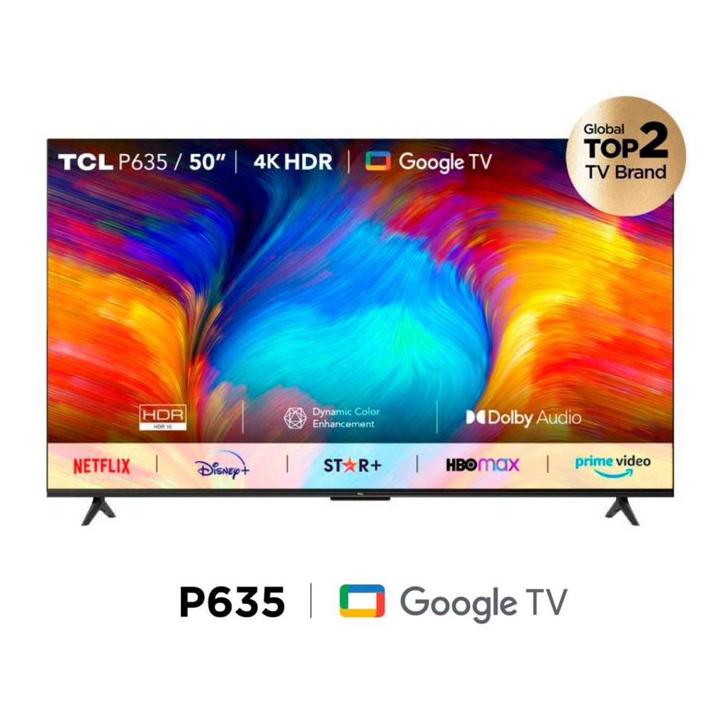 Televisor TCL 50" Smart UHD 4K Google Tv 50P635 - Promart