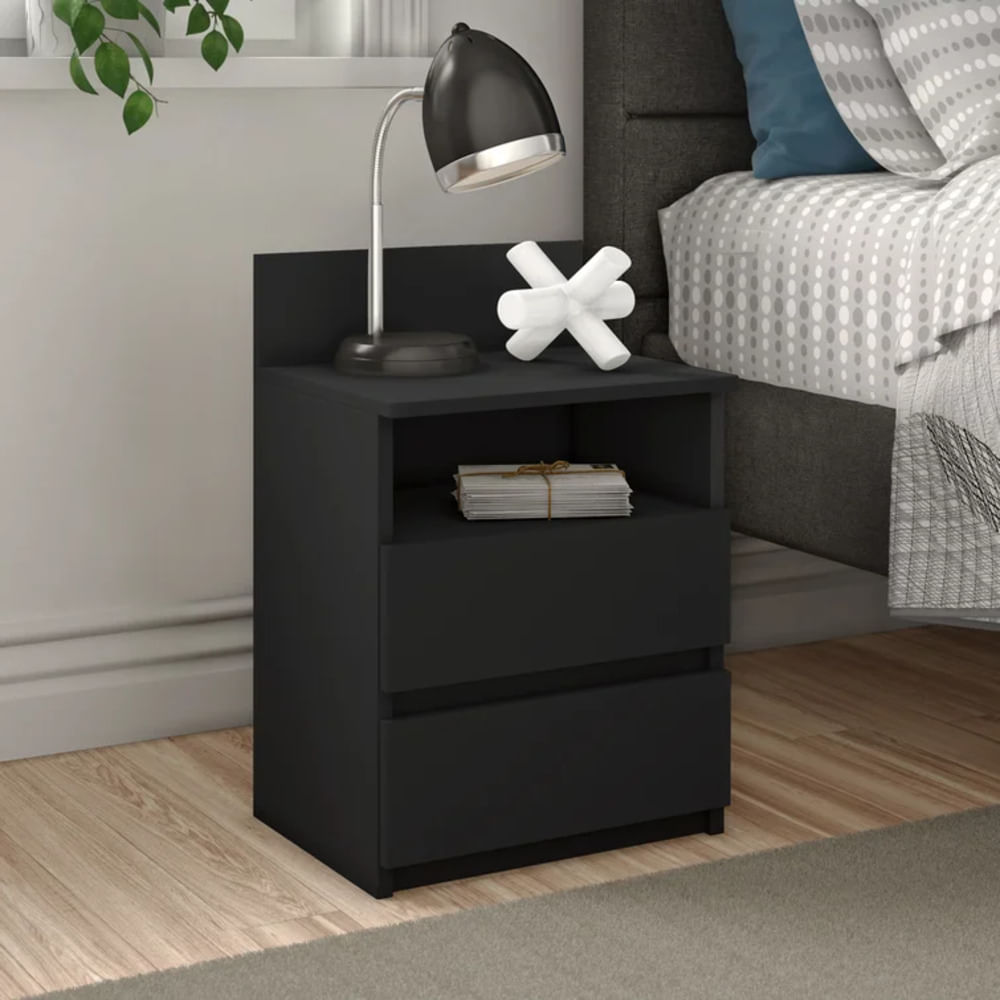 Velador Moderno Natsumi Negro R&R MUEBLES