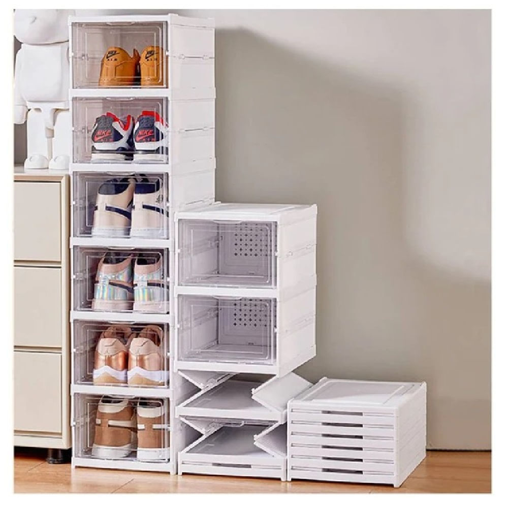 ZAPATERA DE 6 NIVELES PLEGABLE ACRÍLICO