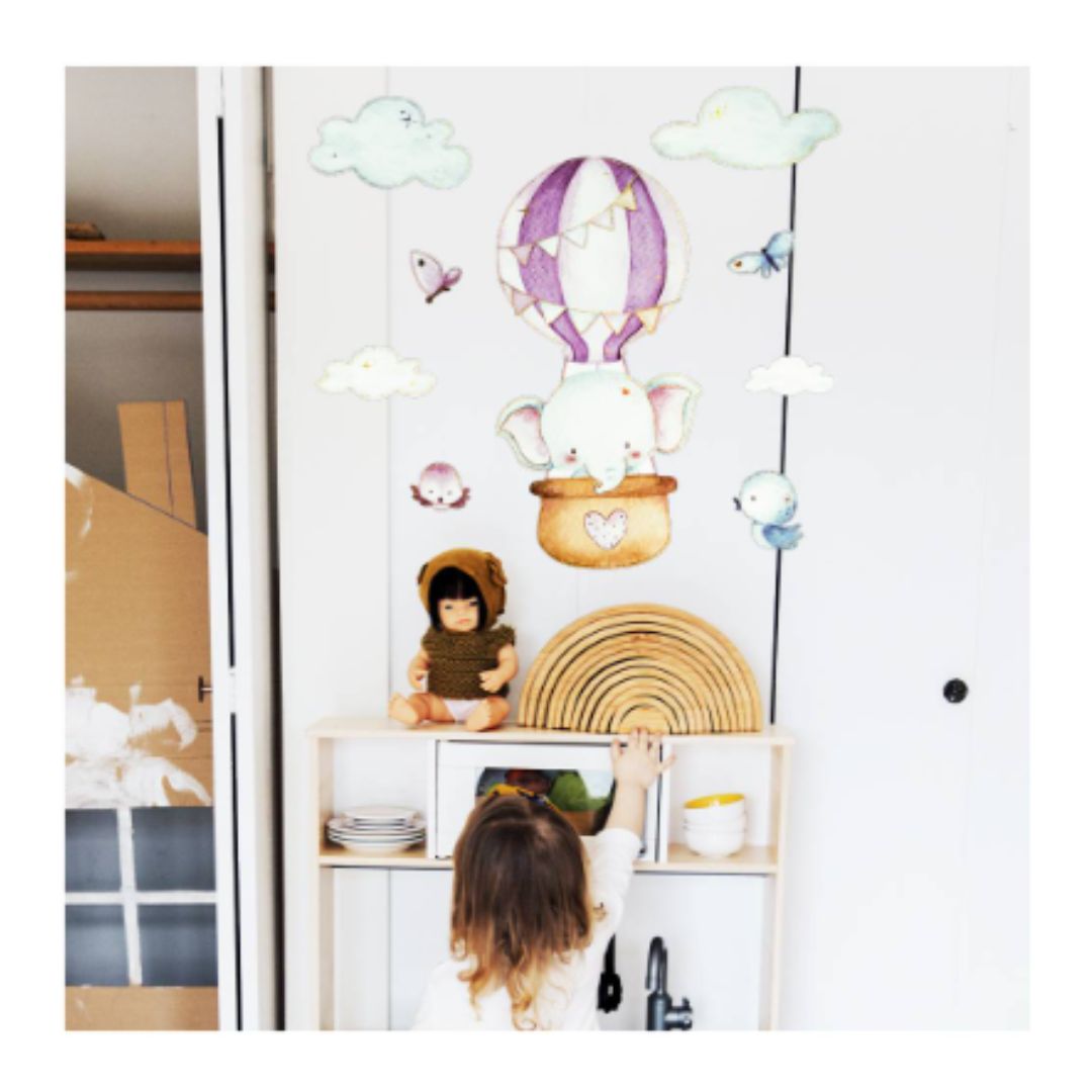 Pegatina Infanti Elefante 3D 60X30cm