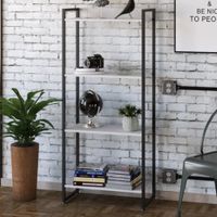 Librero Industrial Brody color Blanco 4 repisas TU MESITA