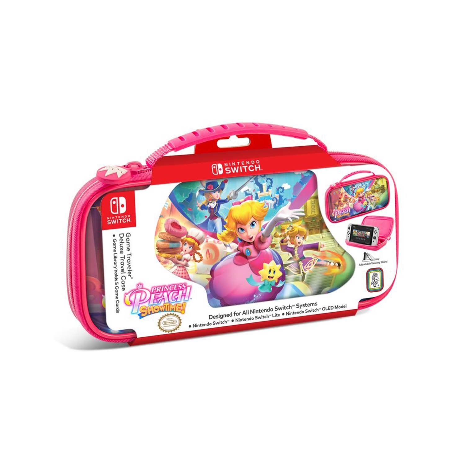 Estuche Game Traveler Deluxe Travel Case Nintendo Switch Princess Peach Showtime