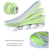 Plantilla Recortable Aumenta Altura 1,5 cm de Goma 36 al 40
