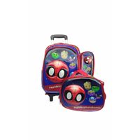Mochila Lonchera & Cartuchera Marvel Avengers 3D con Luces - Disney