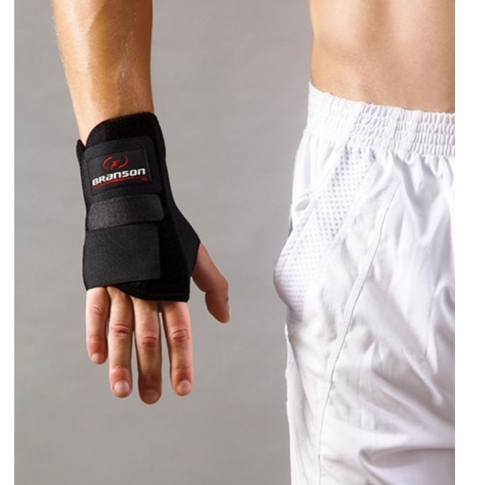 Muñequera bilateral Branson negro Talla XL