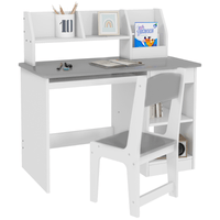 Escritorio Infantil Reiko Blanco y Gris - Muebles Bonno