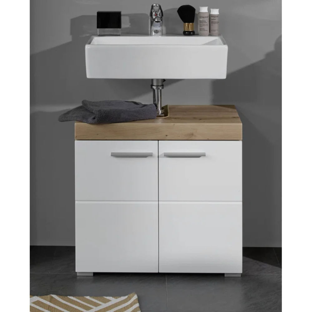Mueble de Baño Morderno Asanagi Coleccion Himari Blanco y Marron R&R MUEBLES