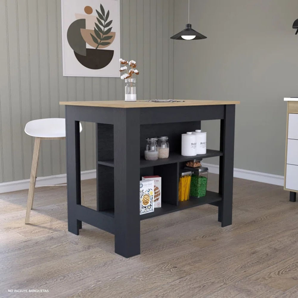 Mueble de Cocina Moderno Sato Negro R&R MUEBLES