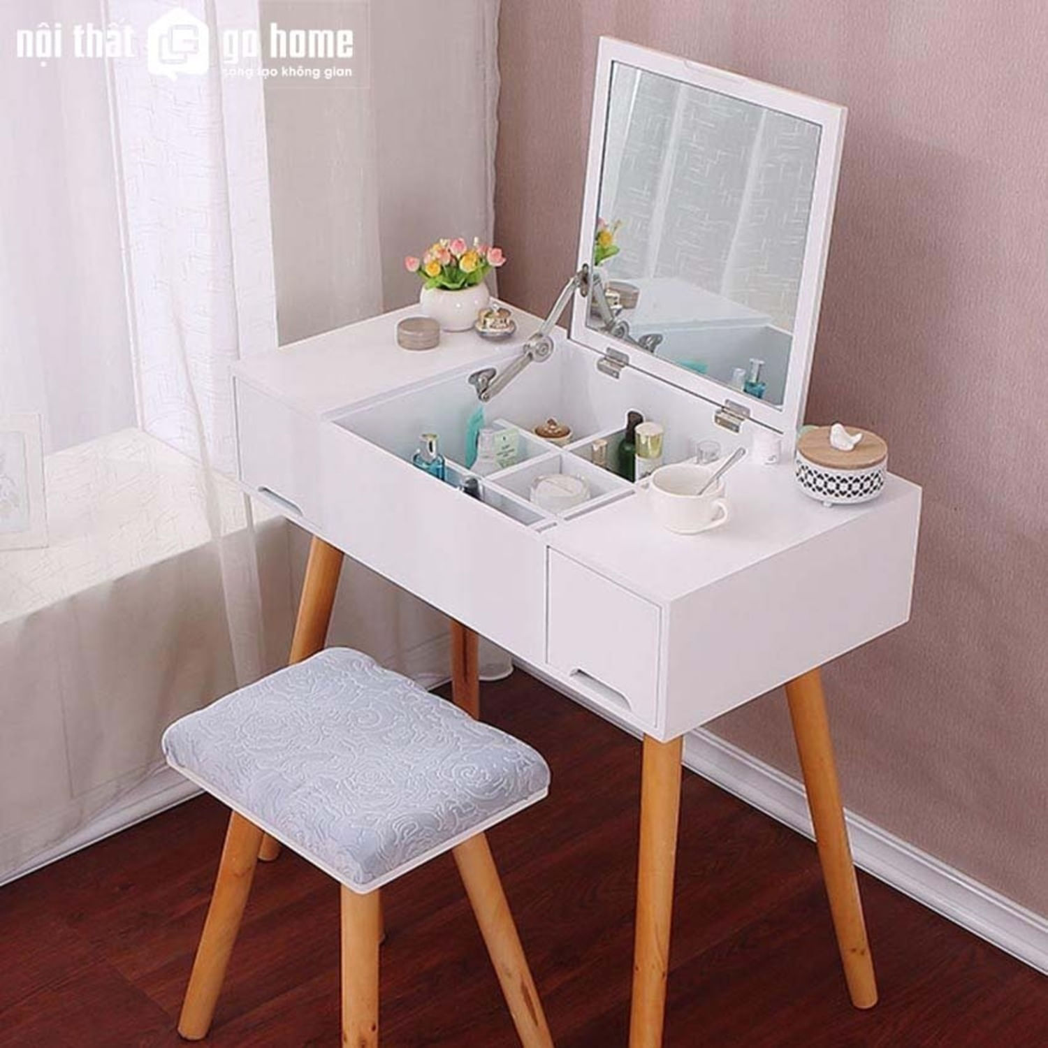 Tocador Vintage Ica Blanco R&R MUEBLES