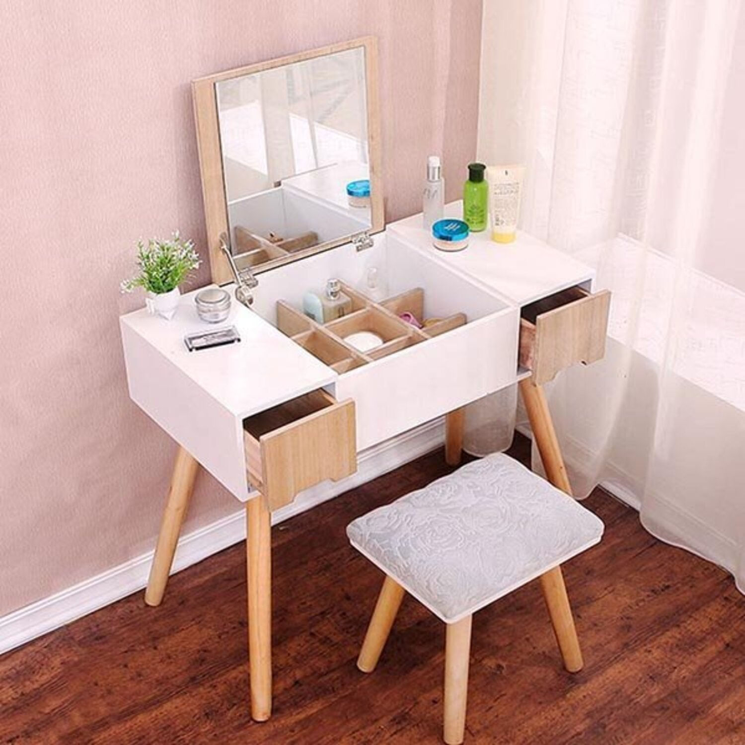 Tocador Vintage Ica Blanco/Duna R&R MUEBLES