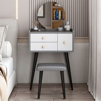 Tocador Vintage Lurín Gris/Blanco R&R MUEBLES