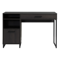 Escritorio Moderno Prado 1 Puerta 1 Cajón Negro R&R MUEBLES