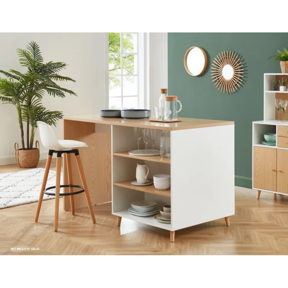 Mueble de Cocina Moderno Komekko Blanco y Duna R&R MUEBLES