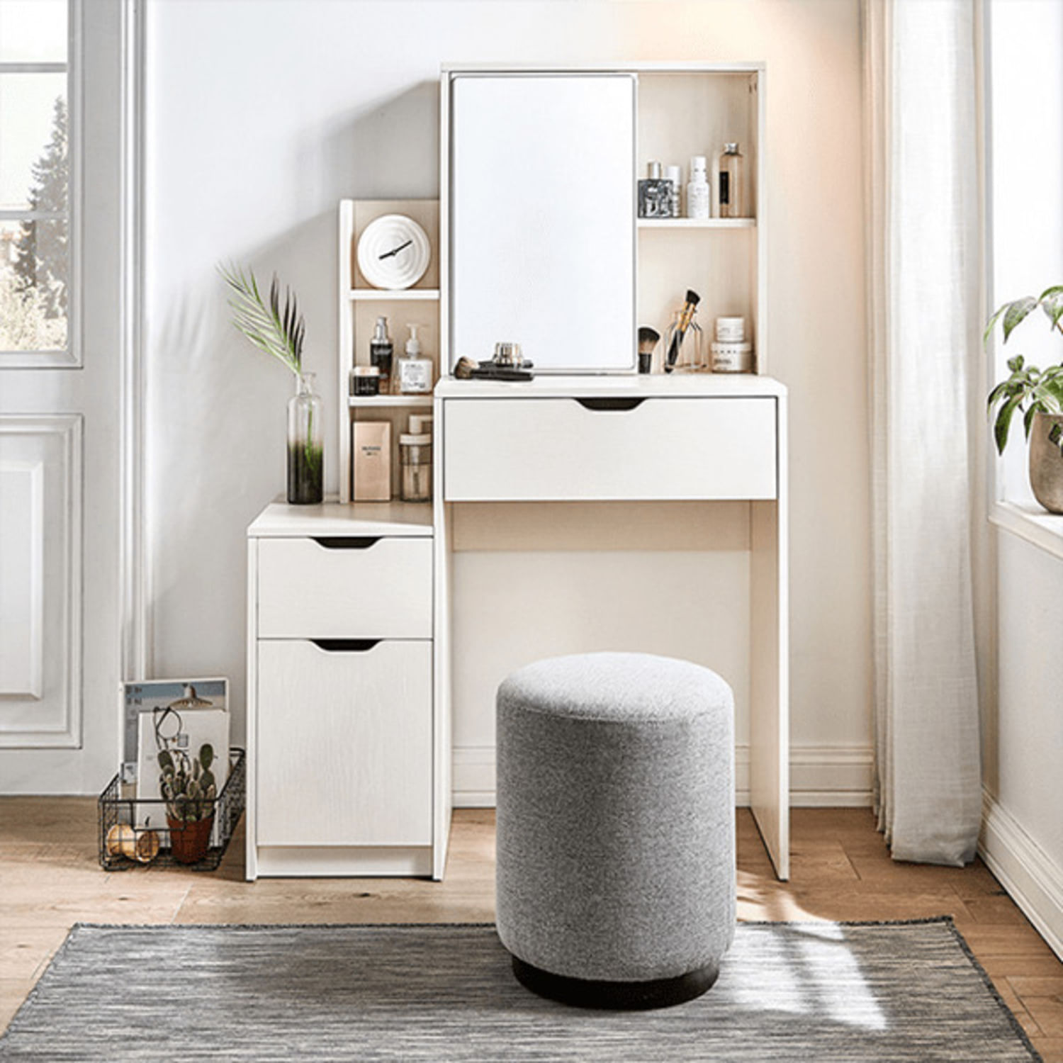 Tocador Moderno Murguía Blanco R&R MUEBLES