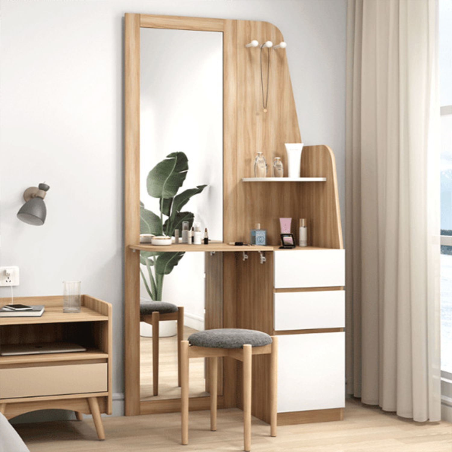 Tocador Moderno Alto Piura con Espejo R&R MUEBLES