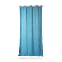Cortina de Tela Poliéster Orange Luna Azul 140x250cm