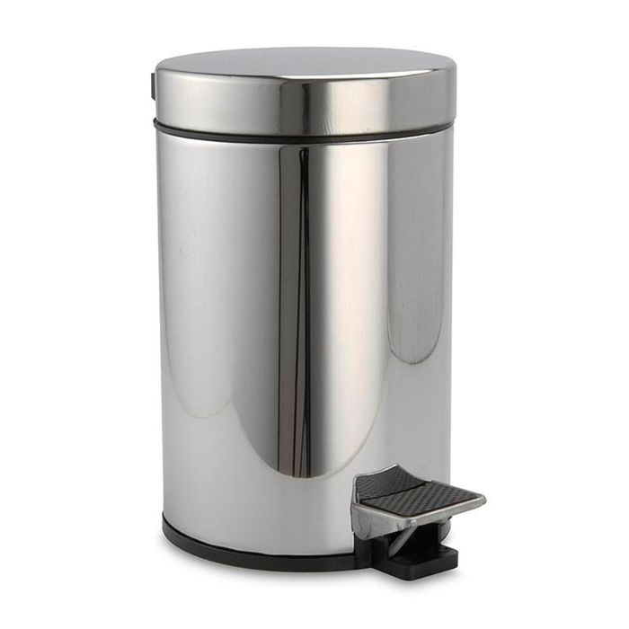 Papelera con Pedal litros Acero Inoxidable/Plástico Plata Orange