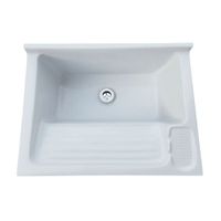 Lavadero Fibra De Vidrio 60x45cm con Ángulos Future Marble