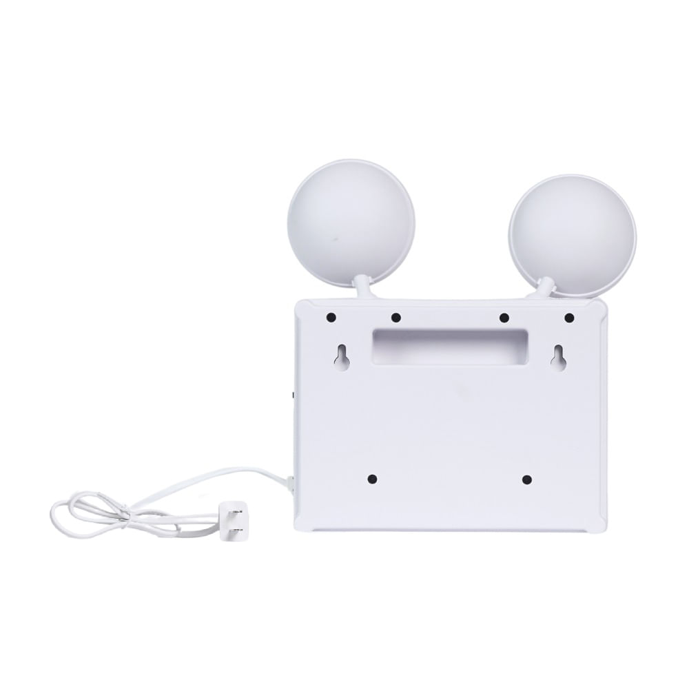 Lámpara de emergencia Werken de 2 luces 2.4w Pack x 2 unidades Promart