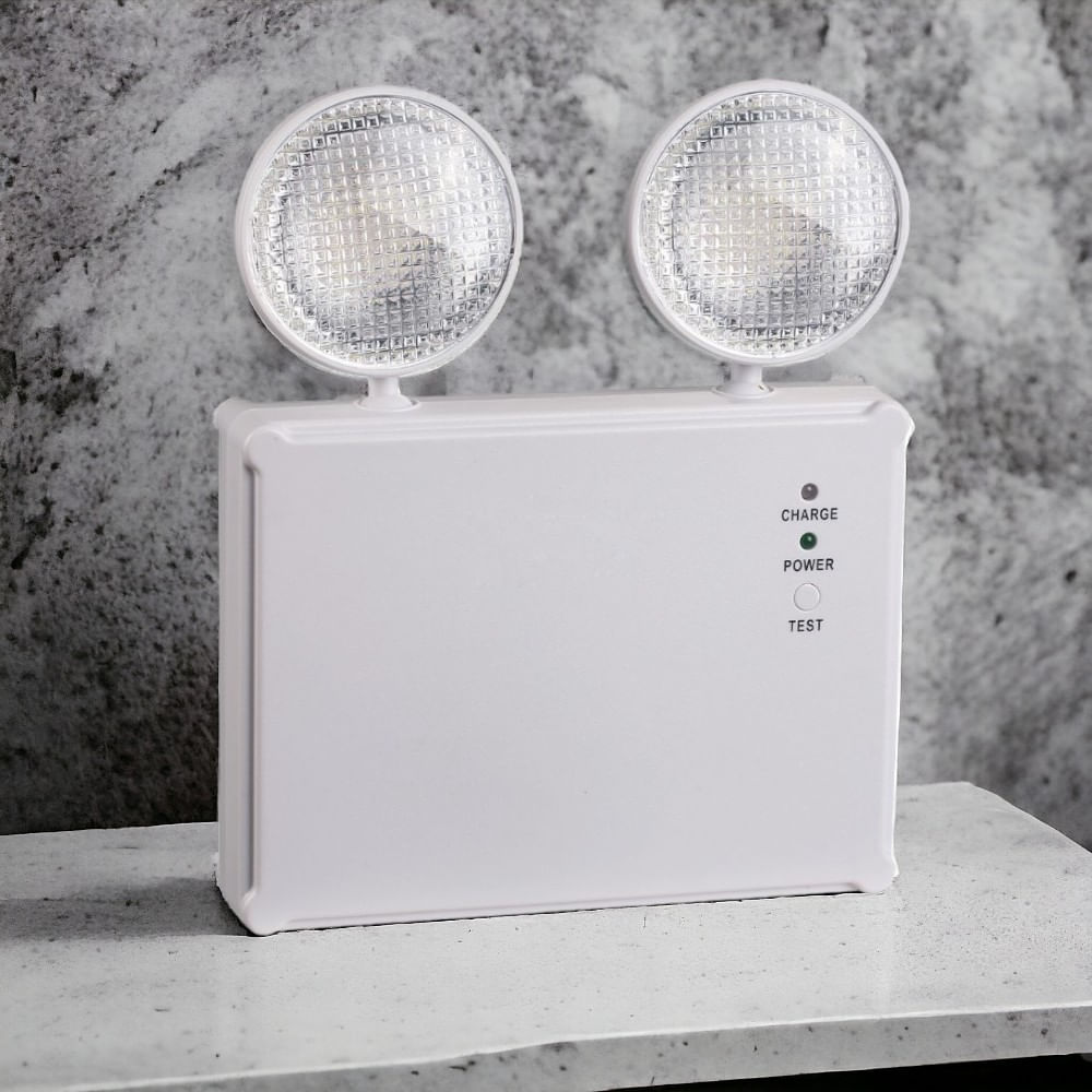 Lámpara de emergencia Werken de 2 luces 2.4w Pack x 2 unidades Promart