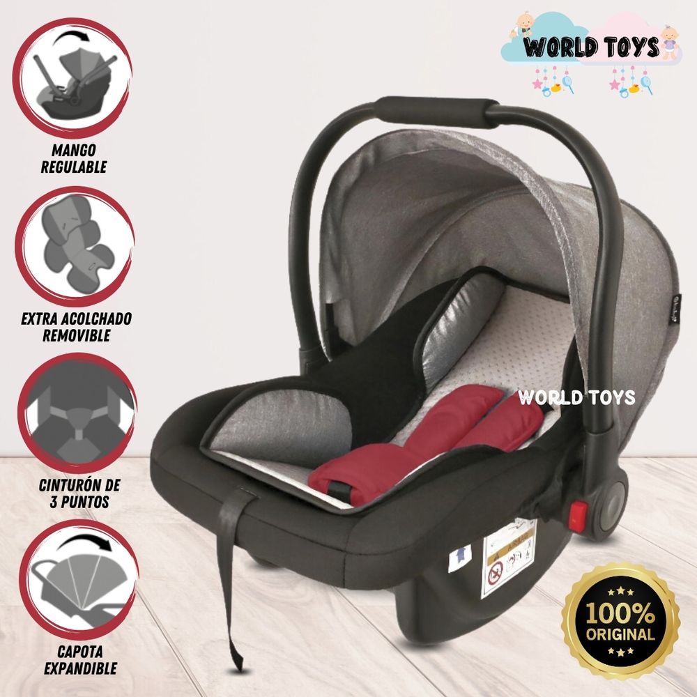 Combo 3 En 1 Angelin Baby Carriola Con Portabebé +Triciclo 360 Negro