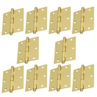 Bisagra cuadrada 3-1/2"" acero latonado, Hermex, Pack 10 piezas